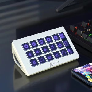 스트림 덱 독 동영상편집 커스텀키보드 매크로 키보드 단축키 LCD 디스플레이 Ajazz