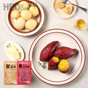 [허닭ON] 실온 허닭ON 통 고구마 100g 10팩+알감자 100g 10팩