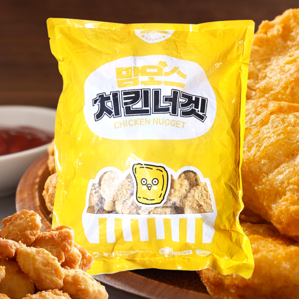 맘모스 치킨너겟 순살치킨 가라게 후라이드