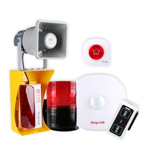 크람쉘 비상벨 건설현장 협착방지 안전용품 경광등 동작감지센서벨 리모컨벨 선택