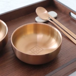 안성 유기 이중 대접 국 그릇 놋쇠 놋그릇 AA2 13.3cm