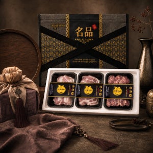 으뜸한돈 냉장 삼겹살+목살+통갈매기살 선물세트 1.5kg 구이용 선물포장