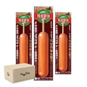 롯데 의성마늘 프랑크 70g x 30개 핫바 아이스박스