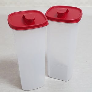 타파웨어 물통 2L대용량 냉장고 물병 2P 뚜껑레드