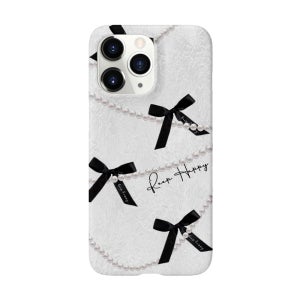 아이폰11프로맥스 리본 케이스 심플 진주 1번