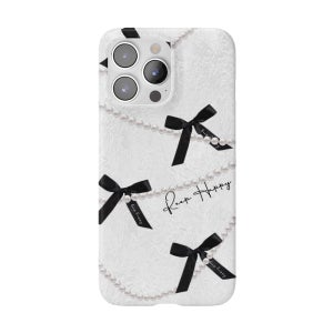 아이폰12프로 리본 케이스 심플 진주 1번