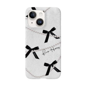 아이폰13미니 리본 케이스 심플 진주 1번