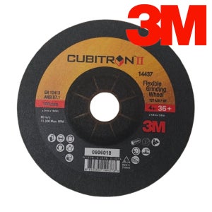 3M 황금돌 100mm (4인치) 플랙시블 그라인딩 연마 디스크 옵셋 연마석