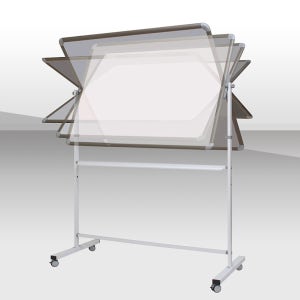 앞면 자석화이트보드 뒷면 물백묵 자석보드 900x1200 양면칠판 이동형