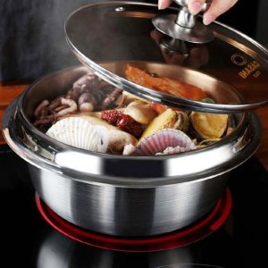 인덕션1인뚝배기 계란찜뚝배기 업소용 스텐 전골 찌개 식당용