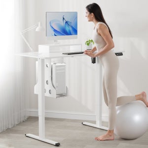 호몰모션데스크 PE-01 Pro 전동 높이조절 스탠딩 책상 공부 사무 게임용 PC홀더 모니터 받침대 1200
