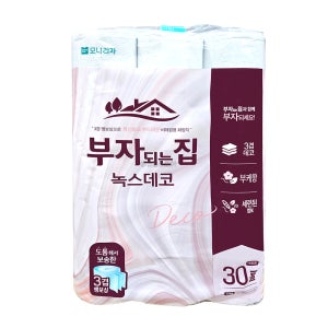 모나리자 부자되는집 녹스데코 30M 30롤 3겹 1개