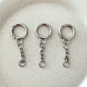 [일상inD] 체인달린 오픈형 오링 키링 열쇠고리 부자재 만들기