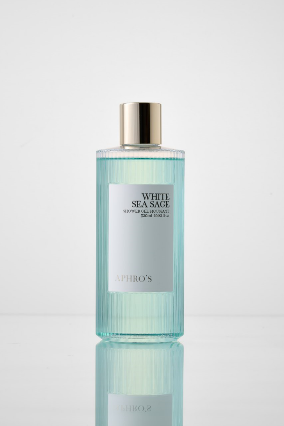 아프로스 승무원 고보습 머스크향 바디워시 화이트씨<b>세이지</b> 퍼퓸 샤워젤 320ml