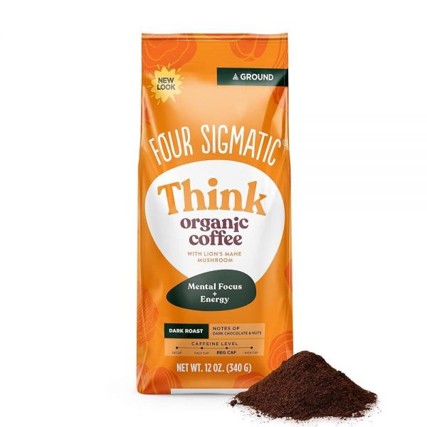 <b>FOUR SIGMATIC</b> Lion’s Mane 그라운드 커피, 355ml(12온스)