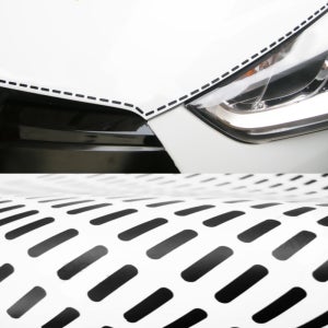 점선 스티치 바느질 모양 데칼 스티커 경차 모닝 캐스퍼 레이 자동차 약 9m 호환용