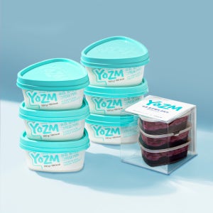 요즘 저당 그릭요거트 플레인 100g 6개+블루베리 토핑 3개