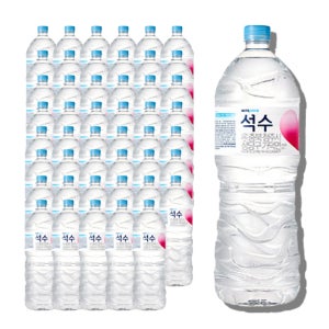 하이트진로 석수 유라벨 생수 2L, 48개