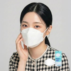에어블링 KF-AD 여름용 라이트 마스크 화이트 국산 지퍼백 L(대형), 1000개