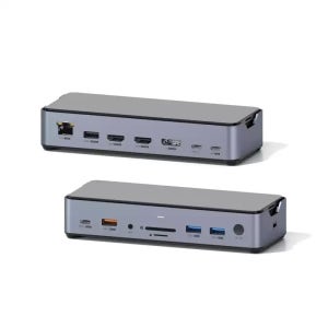 하기비스 외장 하드 도킹 스테이션 허브 모니터 확장 2.5G 이더넷 포트