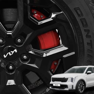 쏘렌토 MQ4 페이스리프트 튜닝 알루미늄 캘리퍼 커버 18인치 한대분