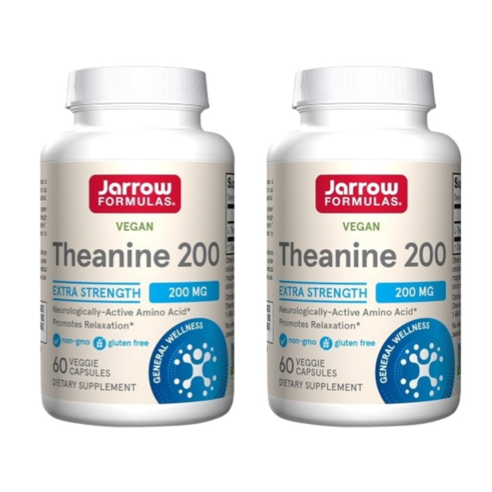 2개 자로우 jarrow 포뮬러스 <b>Theanine</b> <b>테아닌</b> 200mg 60 베지캡슐