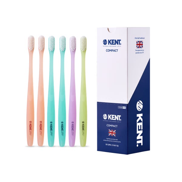 켄트칫솔 콤팩트 초극세모 6개입