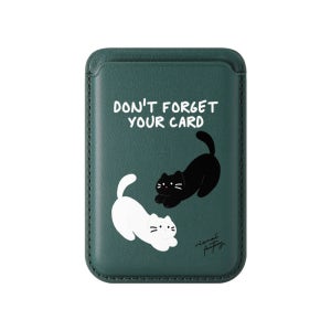 비주얼팩토리 우다다 송이밤이 딥그린 맥세이프 카드지갑 카드 수납 교통카드 호환