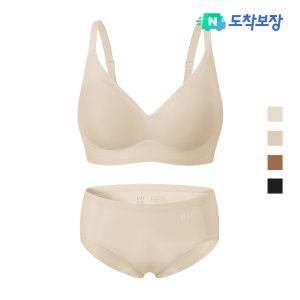 [N도착][엘르이너웨어] 볼륨핏 쉐딩 브라 팬티 세트 - 4Colors
