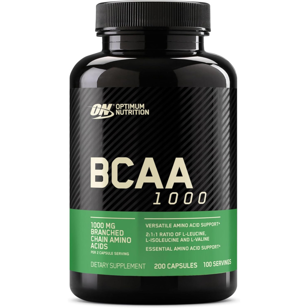 Optimum Nutrition 인스턴트 BCAA 1000 분기형 필수 아미노산 200캡슐
