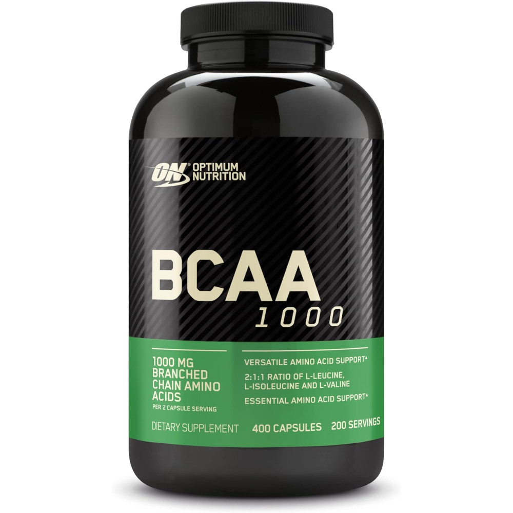 Optimum Nutrition 인스턴트 BCAA 1000 분기형 필수 아미노산 400캡슐