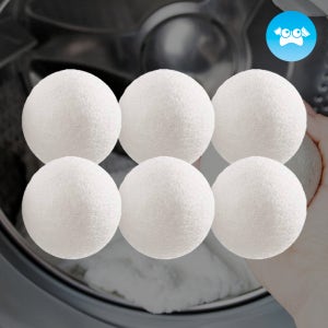 100% 뉴질랜드 천연 양모볼 6개입 건조기용 드라이볼