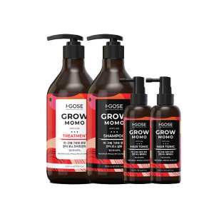 [3종] 이고세 탈모케어 토탈 세트 (그로우샴푸&트리트먼트 1000ml+토닉 125mlx2)