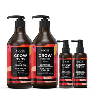 [3종]이고세 탈모케어 샴푸기획세트 (그로우 샴푸 1000ml X 2개+헤어토닉 125ml X 2개)/GIFT 헤어토닉 125ml