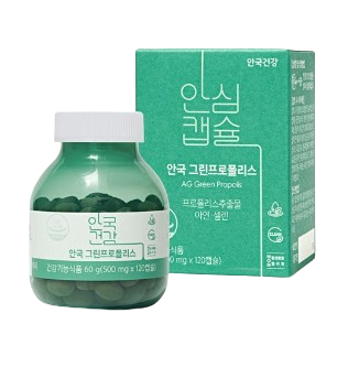 안국건강 <b>인생</b>뷰티 그린프로폴리스 500mg x 120캡슐