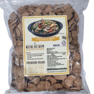 불고기용 귀리콩단백 (비건, 채식, 글루텐프리 콩고기) 1kg, 1개