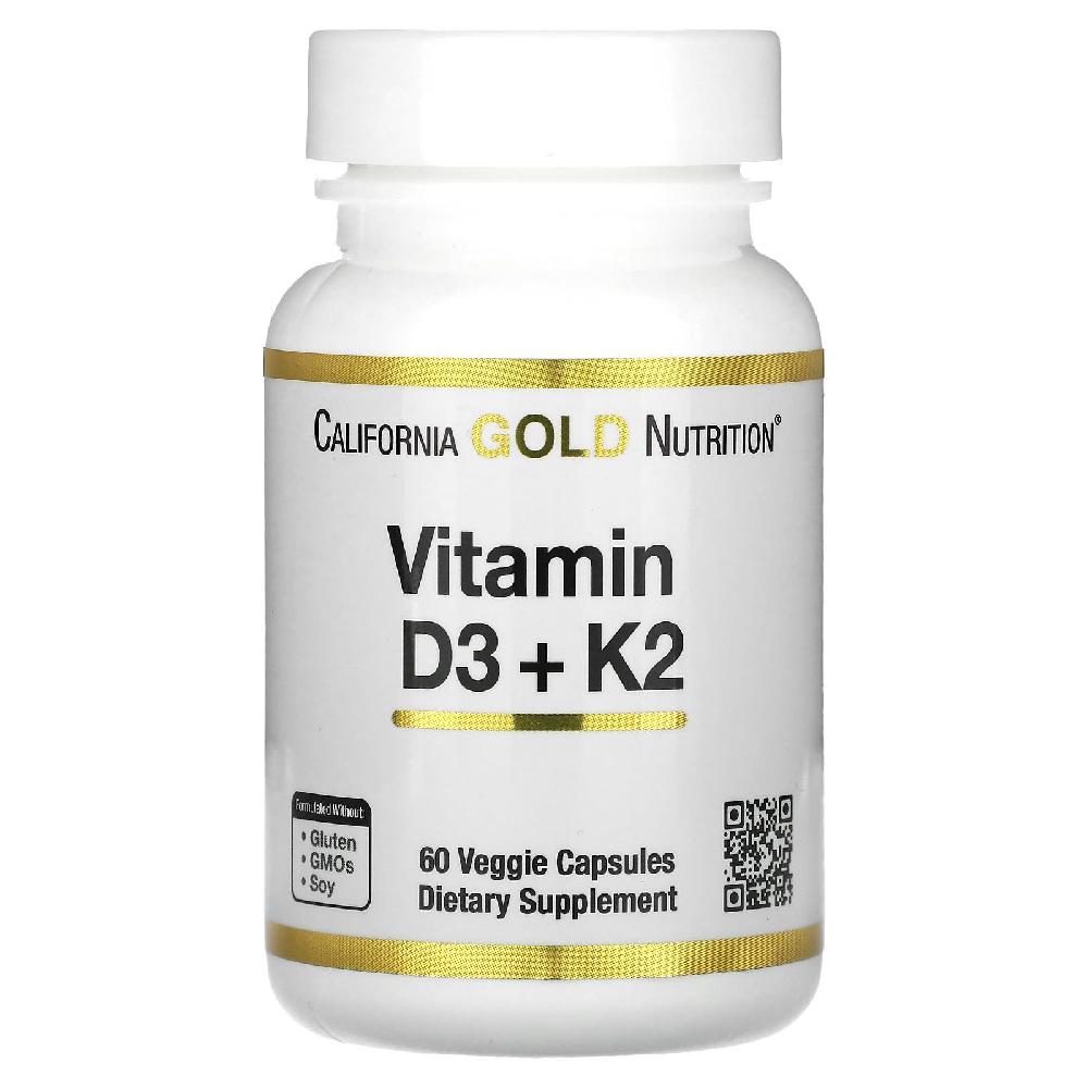 CGN <b>비타민D3</b> <b>K2</b> 캘리포니아골드 <b>Vitamin D3</b> 60캡슐