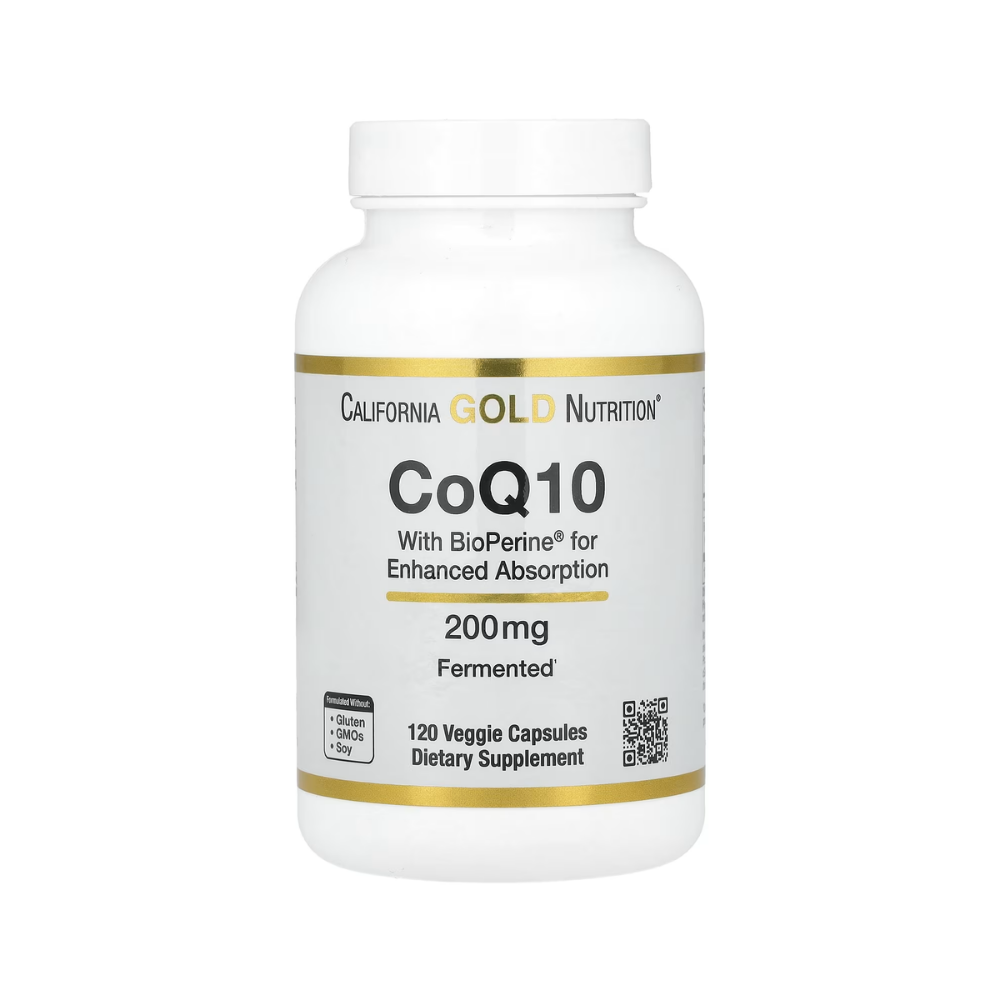 캘리포니아 골드 뉴트리션 고흡수 <b>코큐텐</b> <b>위드 바이오페린</b> 200 mg 120 베지캡슐