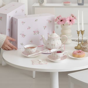 티팟세트 도자기 티포트 집들이선물 신혼부부 차그루 로즈