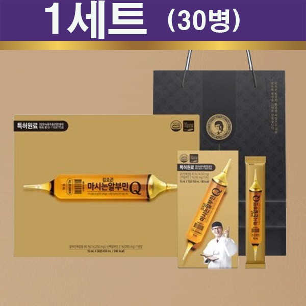 숙취해소 면역 <b>기력</b>회복 <b>김오곤</b> 마시는 알부민 15ml x 30병