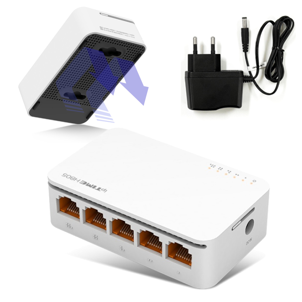 인터넷 허브 5포트 스위칭허브 공유기 랜선 스위치 H805 100Mbps