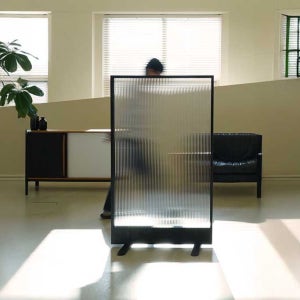 유리 파티션 공간분리 이동식 가림막 사무실 인테리어 칸막이 소프트프레임