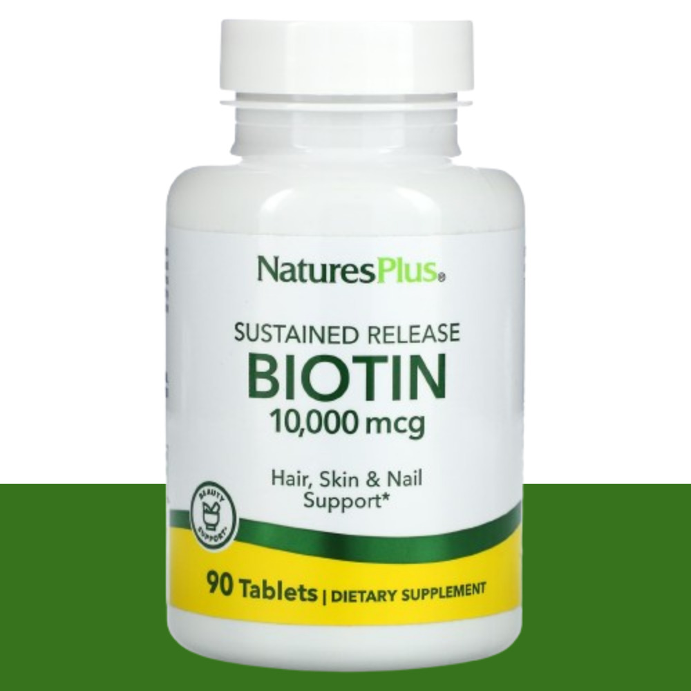 <b>네이처스플러스</b> 맥주 효모 비오틴 Biotin 서방형 10000mcg 90정