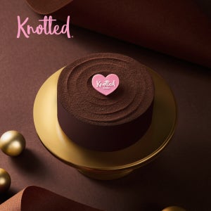 노티드 초코 가나슈 케이크