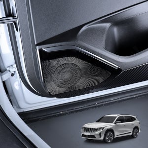 그랑 콜레오스 튜닝 도어스피커 커버 블랙 몰딩