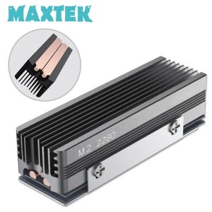 MT588 2280 M.2 듀얼 히트 구리 파이프 SSD NVME 방열판 실버