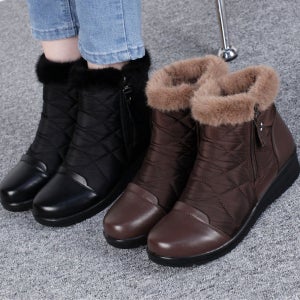패딩 겨울 방한 퍼 앵클 부츠 안감털