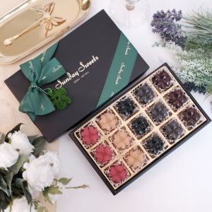 수제 행운양갱 15구 선물세트 / 네잎클로버포장 명절 새해 취업 퇴사 수능선물