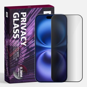 프라이버시 강화유리 사생활보호필름 아이폰16 플러스, 2매입