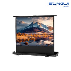 [성지] 4:3 포터블유압이동스크린 SJ-PUM 50인치 60인치 80인치 100인치 120인치